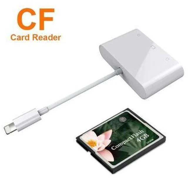 Alt view image 2 of 5 - 6 in 1 SD TF SDHC CF XD M2 Card Reader Charging Adapter for IPhone XS MAX XR 3 in 1 SD TF CF Card Reader for IPhone X 5S 6 7 8P