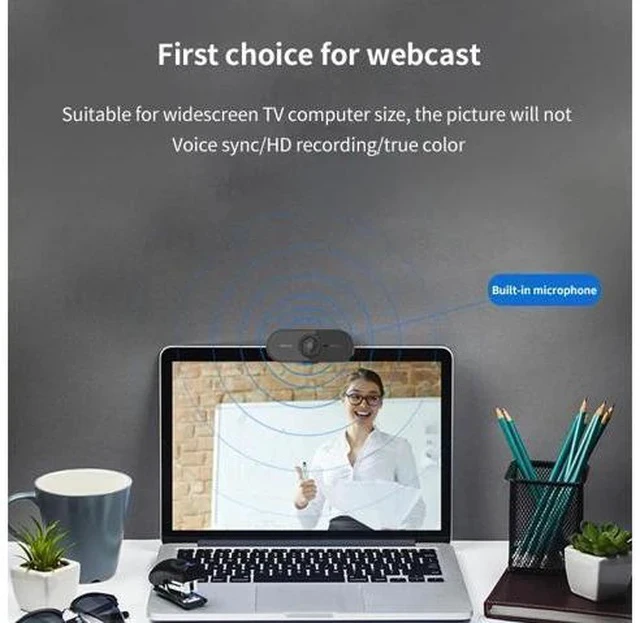 Alt view image 4 of 7 - HD Webcam 1080P Web Camera Mini Computer PC Laptop Web Cam With Microphone Free Drive USB Web Cam For Live Broadcast Video