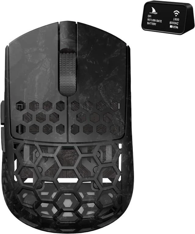 Main image of M5Air Mini Fingertip Grasp Gaming Mouse Carbon Fiber,Tri-Mode 8K/Bluetooth Mouse Up to 30000DPI,PAW3950 Optical Sensor Lightweight 31g,5 programmable Button,Computer Mouse for Laptop,PC,Mac