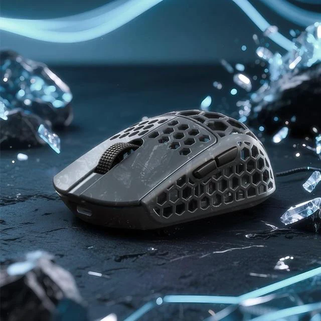 Alt view image 6 of 7 - M5Air Mini Fingertip Grasp Gaming Mouse Carbon Fiber,Tri-Mode 8K/Bluetooth Mouse Up to 30000DPI,PAW3950 Optical Sensor Lightweight 31g,5 programmable Button,Computer Mouse for Laptop,PC,Mac