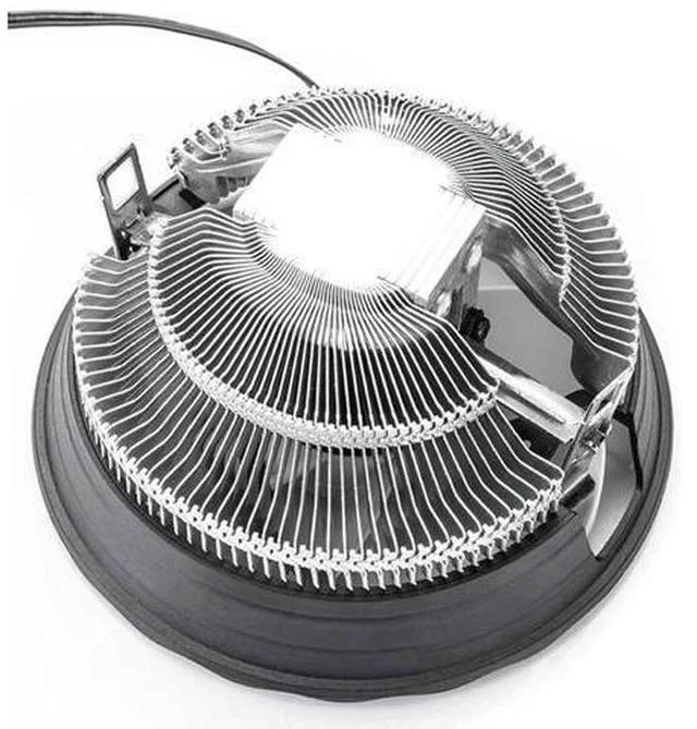 Alt view image 5 of 5 - Noise Radiator Home Cooling Fan Desktop Computer Accessories Air Heatsink Office Stable RGB Luminous CPU Cooler For Intel
