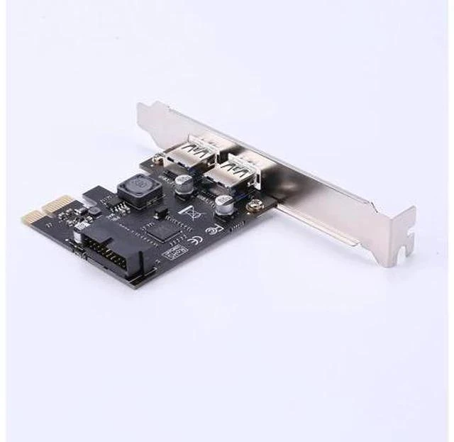 Alt view image 5 of 5 - 2 Port USB 3.0 PCI-e x1 Expansion Card PCI Express Adapter for Desktop