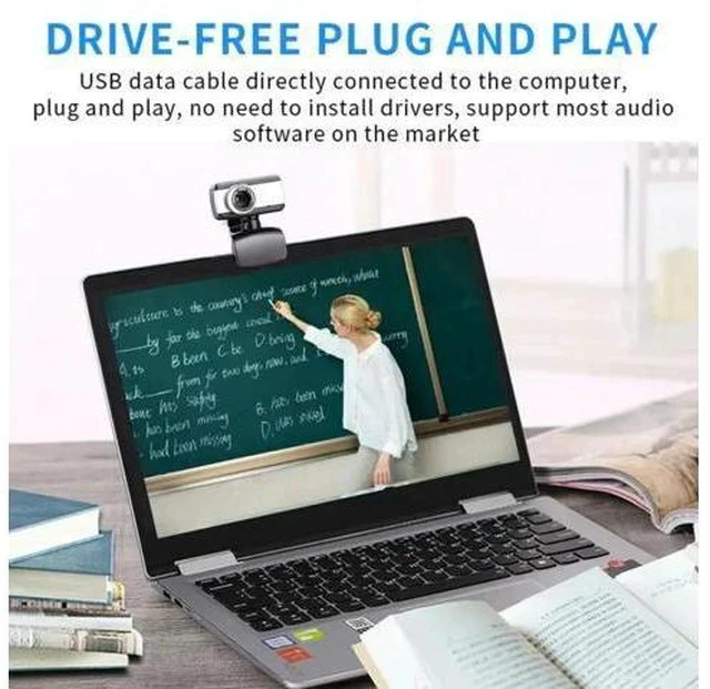 Alt view image 3 of 7 - Webcam 1080P Rotatable HD Web Camera 4 LED Lights Web Cam Built-in Microphone Webcam for Computer PC Laptop Online Teaching