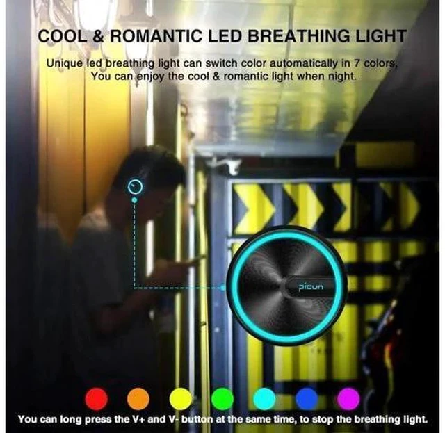 Alt view image 4 of 5 - Headphones LED Light HiFi Stereo Bluetooth Headphones Over Ear with Mic Foldable Wired/TF Headsets for PC TV Phone
