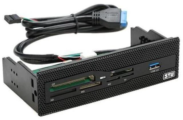 Main image of 5.25" Internal Card Reader Media Multi-Function Dashboard PC Front Panel USB 3.0 Support CF XD MS M2 TF SD Card Reader Smart