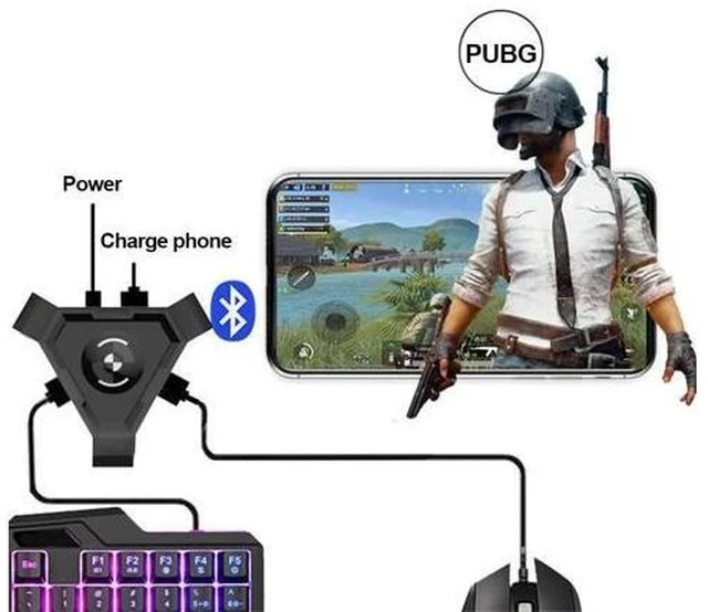 Alt view image 6 of 7 - Mobile Bluetooth 4.1 Android Controller Mobile Controller Gaming Keyboard Mouse Converter For IOS for iPad