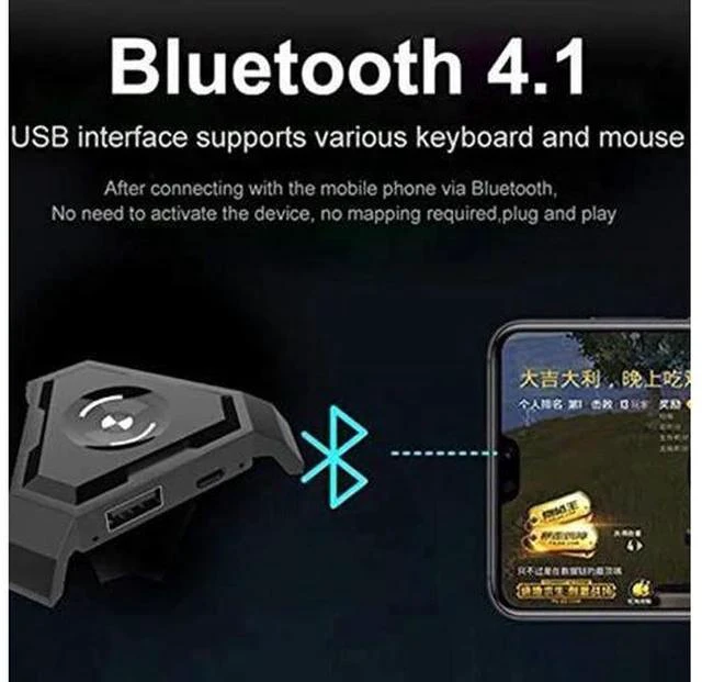Alt view image 5 of 7 - Mobile Bluetooth 4.1 Android Controller Mobile Controller Gaming Keyboard Mouse Converter For IOS for iPad