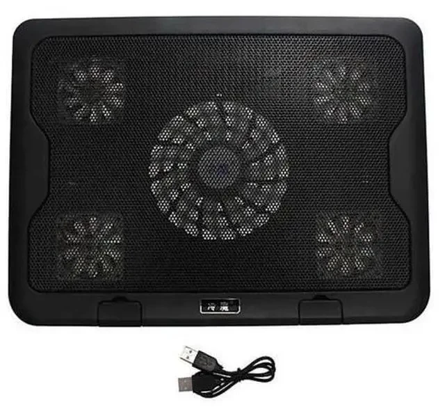 Alt view image 5 of 5 - Laptop Cooler 2 USB Ports And 5 Cooling Fans LED USB Laptop Cooling Pad Notebook Stand for Laptop PC 7-17inch
