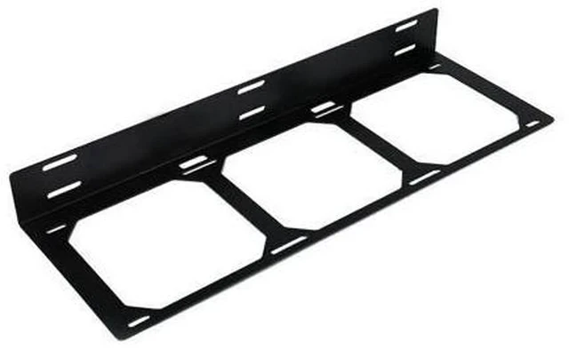 Alt view image 4 of 5 - Radiator Holder 120MM 240MM 360MM Radiator Mount Bracket, Computer Case Accessory Gadget Silver,Black