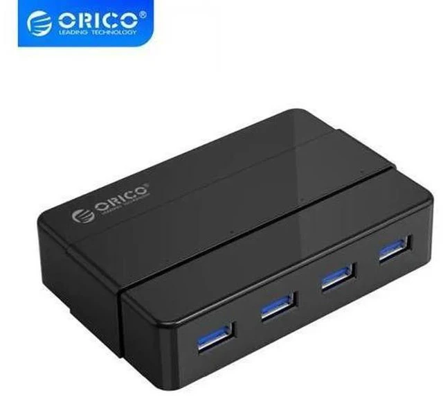 Main image of 4 Ports USB 3.0 HUB 5 Gbps Super Speed Portable USB Splitter With 12V Power Adapter For Laptop Desktop Accessories