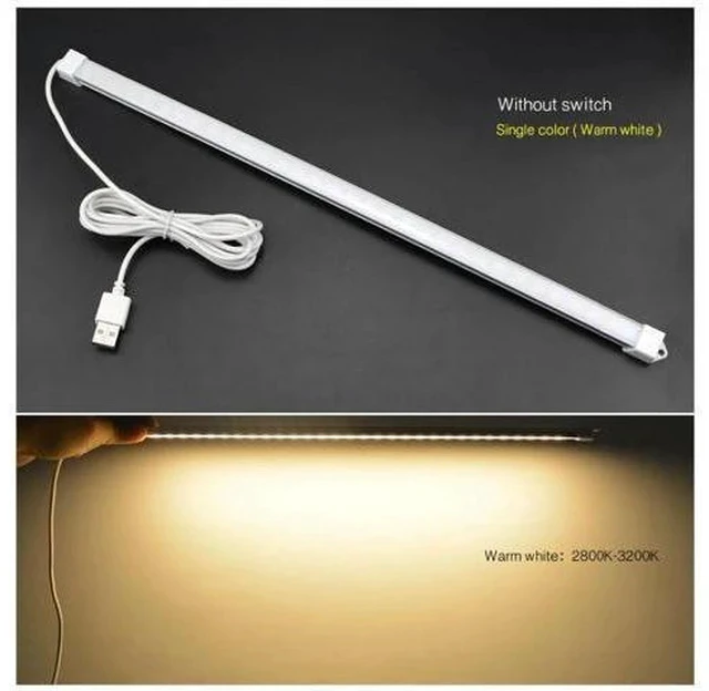 Alt view image 5 of 7 - DC 5V USB LED Desk lamp Hard Rigid Bar light 30 LEDs Lamp Tube For Night Children Study Reading Book Night Lighting