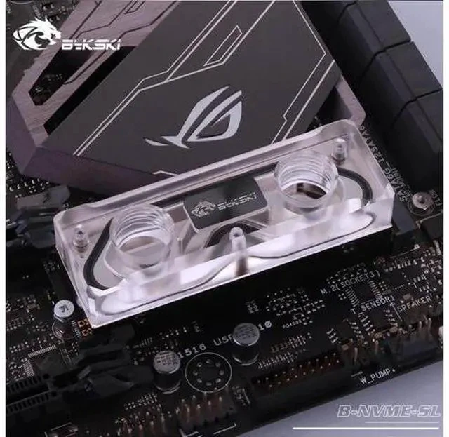 Alt view image 4 of 5 - Water Block for 2280 /22110 PCI-E /SATA M.2 M2 SSD /Solid State Drive Hard Disk Radiator Nvme Heatsink Cooling /B-NVME-SL