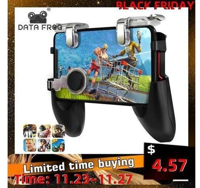 Main image of For Pubg Game Gamepad For Mobile Phone Game Controller l1r1 Shooter Trigger Fire Button For IPhone For Free Fire