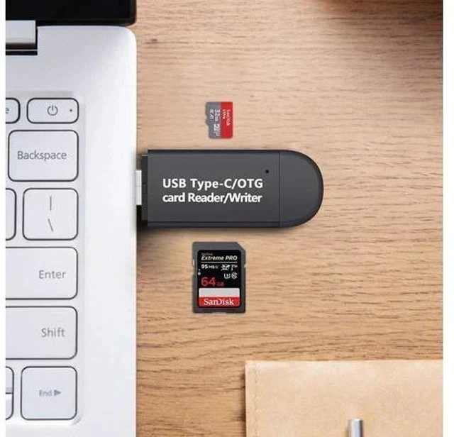 Alt view image 3 of 5 - Micro SD Card Reader USB 3.0 Card Reader 2.0 For USB Micro SD Adapter Flash Drive Smart Memory Card Reader Type C Cardreader