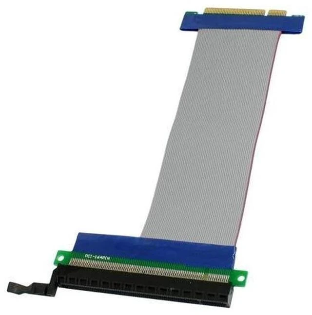 Alt view image 5 of 5 - 15cm Flexible Extension Cable PCI Express PCI-E 8X to 16X Slot Riser Card