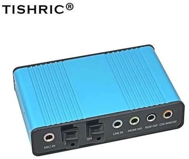 Alt view image 5 of 6 - Professional External USB 5.1 Sound Card to 3.5mm Jack Stereo Mic Line in Spdif Audio Adapter For Mac PC Computer Laptop