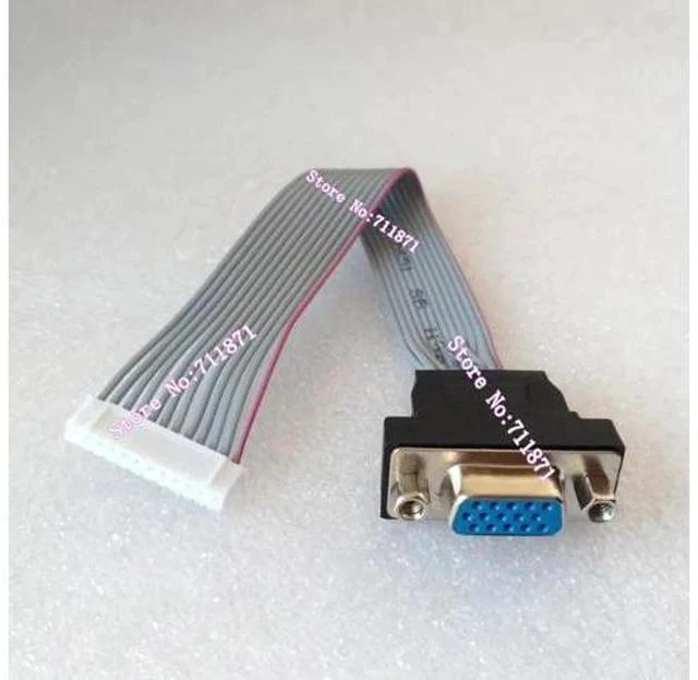 Alt view image 2 of 2 - 12P to 15P VGA Female D-Sub Adapter 12Pin 15Pin VGA connector length 150mm short cable for Lcd led DIY 12Pin 15P VGA D-sub Line