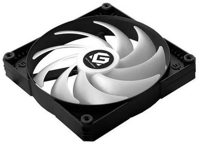 Alt view image 4 of 5 - 120mm/140mm 12V PC Computer Case Dual LED Ring Multicolor Cooling Fan DRGB 4Pin PWM Chassis Remote Control Heatsink Cooler