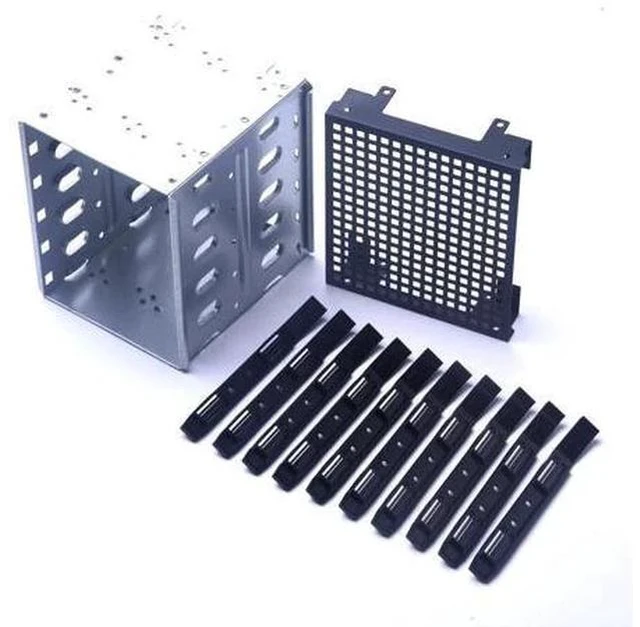 Main image of 5.25" to 5x 3.5" SAS SATA HDD Hard Drive Cage Rack for Computer with Fan Space PC Supplies Stainless Steel Tray Caddy Adapter