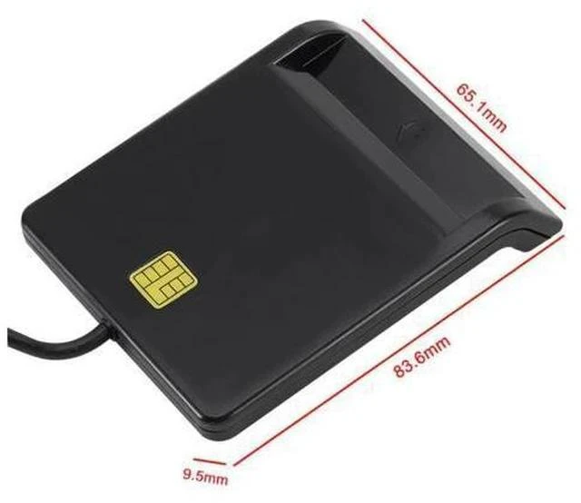 Alt view image 2 of 5 - Portable Smart Card Reader for Bank Card Tax Card ID CAC DNIE ATM IC SIM Card Reader for Android Phones and Tablet
