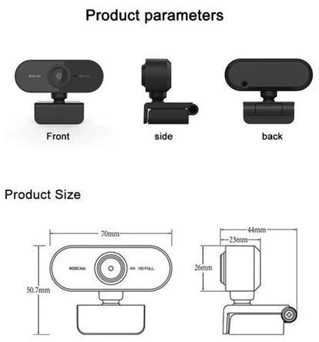 Alt view image 3 of 5 - webcam 3.0 pc camera High Definition Web Cam with Built-in HD Microphone webcam led for computer web cam full hd 1080p