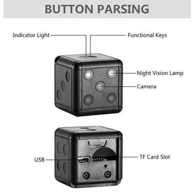 Alt view image 4 of 7 - mini camera,HD 1080P DVR Video Sport Micro Camcorders Cam Wide Angle SQ 16 Camera pk sq11 Support tf card Night vision