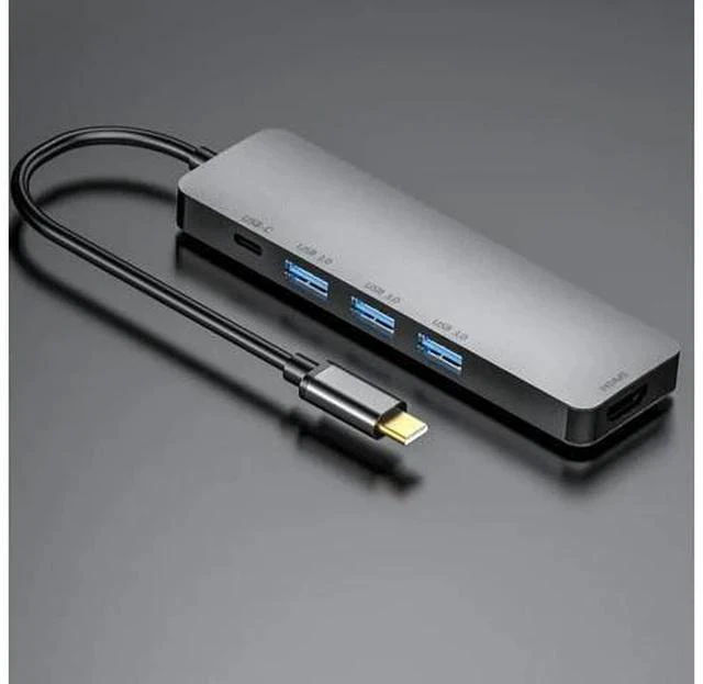 Main image of 5 in 1 USB C Hub, USB 3.1 Type-C Adapter 4K , 100W PD, 3 USB 3.0 5Gbps for MacBook Air 2020, Spectre, P30 P30 Pro