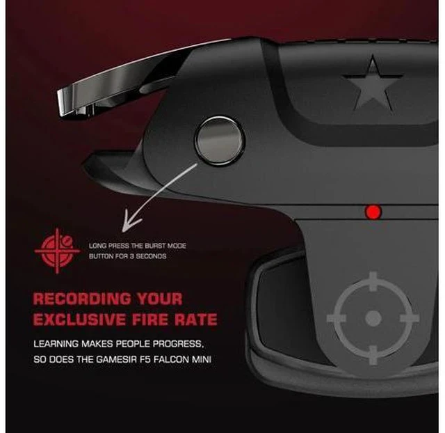 Alt view image 3 of 5 - F5 Falcon Mini Mobile Game Controller Plug and Play Gamepad for iOS / Android No Need Bluetooth APP Zero Latency PUBG