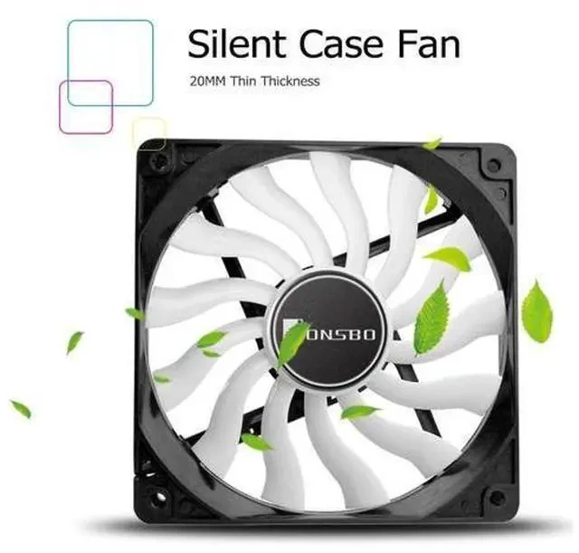 Alt view image 4 of 7 - 12020 ultra-thin fan 120mm Silent Desktop Computer Chassis Fan CPU Cooler Cooling Fan 4Pin 3Pin PC Case Fan for computer