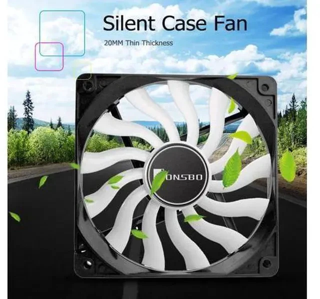Alt view image 7 of 7 - 12020 ultra-thin fan 120mm Silent Desktop Computer Chassis Fan CPU Cooler Cooling Fan 4Pin 3Pin PC Case Fan for computer