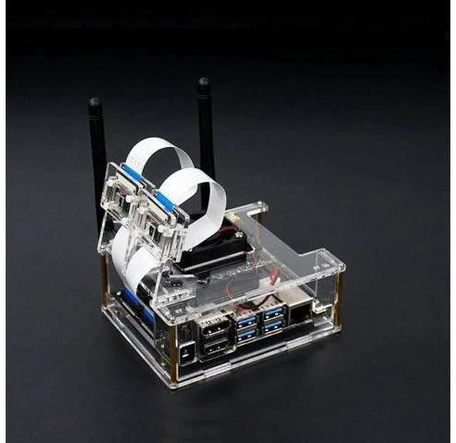 Main image of Jetson Nano Development Board Acrylic NVIDIA Protective Case With Cooling Fan Compatible B01