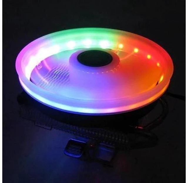 Alt view image 5 of 5 - 4Pin 4 heatpipe PC Cooling Fan RGB LED CPU cooler heatsink for LGA/775/115X/1366/AM4/AM3/AM2+/AM2/2011