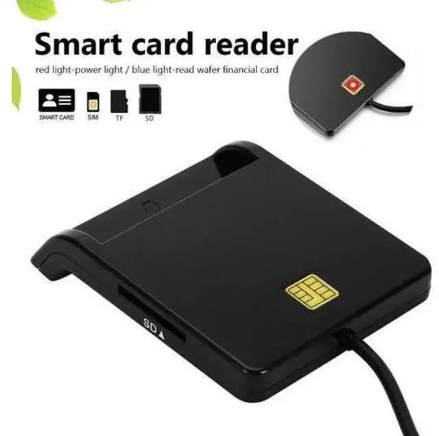 Alt view image 3 of 5 - USB 2.0 Smart Card Reader for Bank Card CAC IC ID SIM DNIE ATM Cardreaders USB-CCID ISO 7816 for Windows 7 8 10 Linux