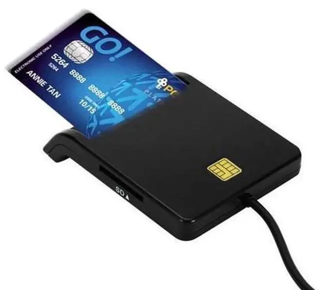 Alt view image 5 of 5 - USB 2.0 Smart Card Reader for Bank Card CAC IC ID SIM DNIE ATM Cardreaders USB-CCID ISO 7816 for Windows 7 8 10 Linux