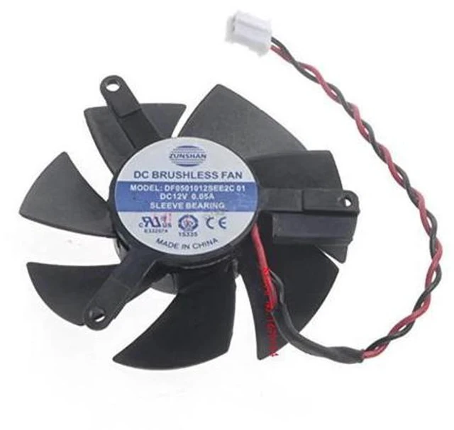 Alt view image 3 of 5 - 47mm DC 12v Computer radiator VGA Cooler Fan For nVIDIA Geforce GT220 GTS210 Graphics Video Card cooling