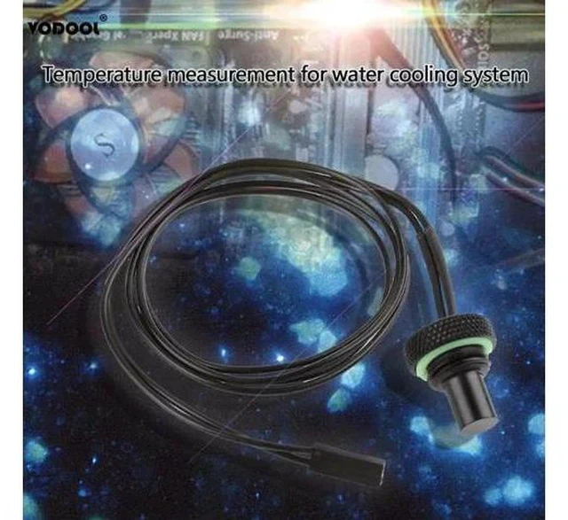 Alt view image 2 of 5 - G1/4 Temperature Measurement Water Stop Sealing Plug TCWD-V1 10K built-in Thermistor Water Cooling PC Computer System