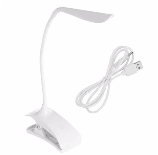 Main image of Clip-On USB Rechargeable Touch Sensor 14 LEDs Reading Light Desk Lamp