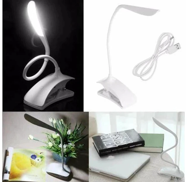 Alt view image 4 of 7 - Clip-On USB Rechargeable Touch Sensor 14 LEDs Reading Light Desk Lamp