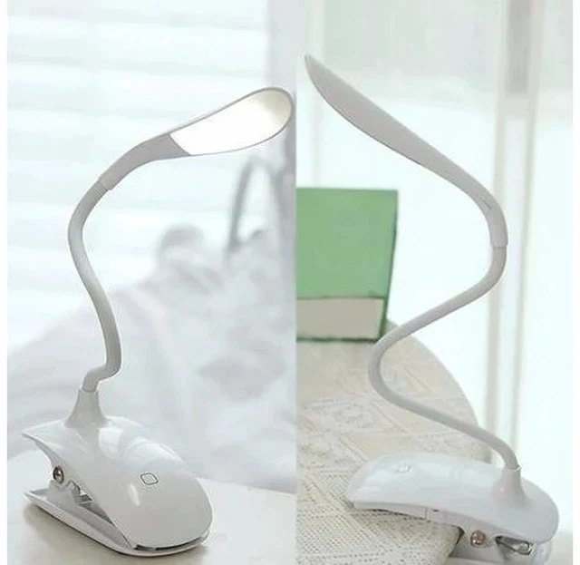 Alt view image 5 of 7 - Clip-On USB Rechargeable Touch Sensor 14 LEDs Reading Light Desk Lamp