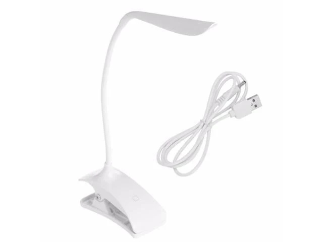 Alt view image 6 of 7 - Clip-On USB Rechargeable Touch Sensor 14 LEDs Reading Light Desk Lamp