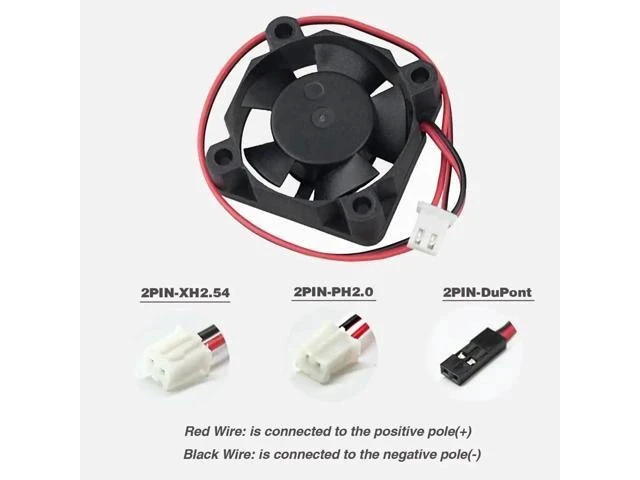 Alt view image 7 of 7 - 2 Pieces 3010 3cm 30mm Cooling Fan 30x30x10mm DC Fan 24V 12V 5V Cooler Dual Ball Bearing DC Brushless Mini Cooler Cooling Fan