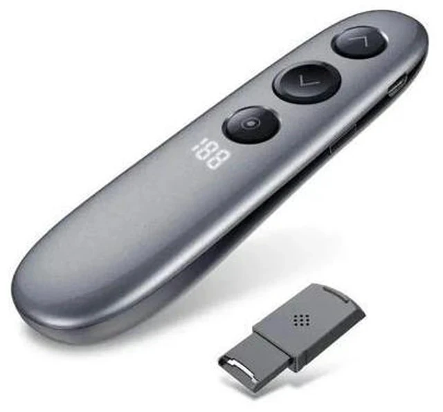 Alt view image 2 of 5 - Wireless Presenter Highlighting MagnifyMac Digital Pointer Air Mouse Function USB Rechargeable Presentation Clicker
