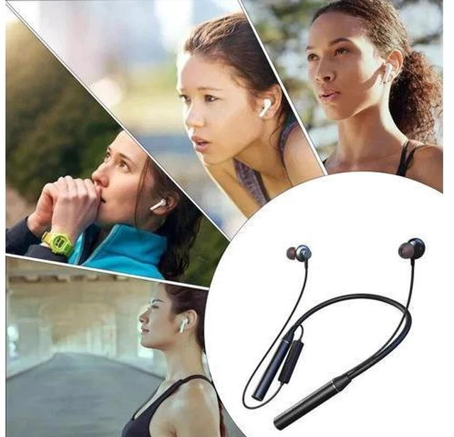 Alt view image 5 of 5 - GYM530 Wireless Neckband bluetooth Earphone 80 Hours Playback Stereo Bass Sport Headphones Earphones TF Card Magnetic Headset with Mic