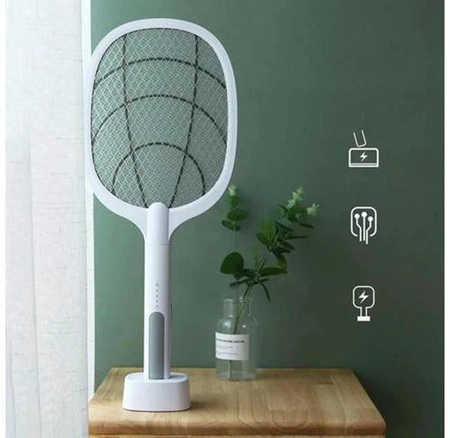 Main image of 3000V Electric Mosquito Swatter Killer Racket 1200mAh USB Rechargeable With UV Lamp Mosquito Insect Fly Kill Trap Bug Zapper