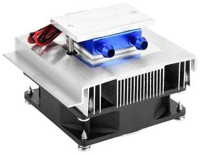 Alt view image 6 of 7 - Thermoelectric Cooler Cooling System Semiconductor Refrigeration System Kit Heatsink Peltier Cooler for 10L Water