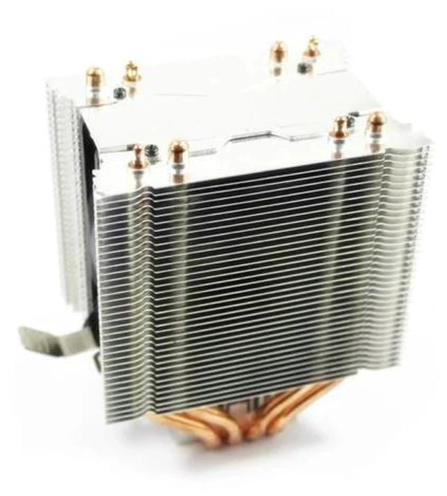 Alt view image 4 of 5 - 4 Heatpipe CPU Cooler Heatsink Cooling Quiet fans Radiator for Intel LAG 775 1155 1366 4 Heatpipe Dual Tower 4pin Cooler