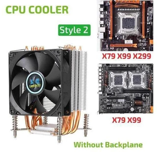 Main image of 6 Heatpipes PC CPU Cooler Heatsink 9cm Quiet Fan Cooling 3/4 Pin Cooling Fan Cooler Radiator For 775 115X 1366 2011 X79 X99 299