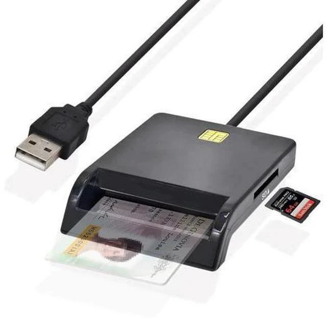 Main image of X02 USB SIM Smart Card Reader For Bank Card IC/ID EMV SD TF MMC Cardreaders USB-CCID ISO 7816 for Windows 7 8 10 Linux OS