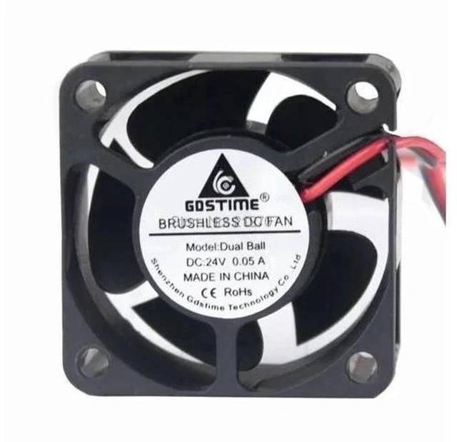 Alt view image 3 of 5 - 2Pcs DC 24V 2 Pin Ball Bearing 40mm Mini Small PC CPU Cooling Fan Cooler 40x40x20mm 4020