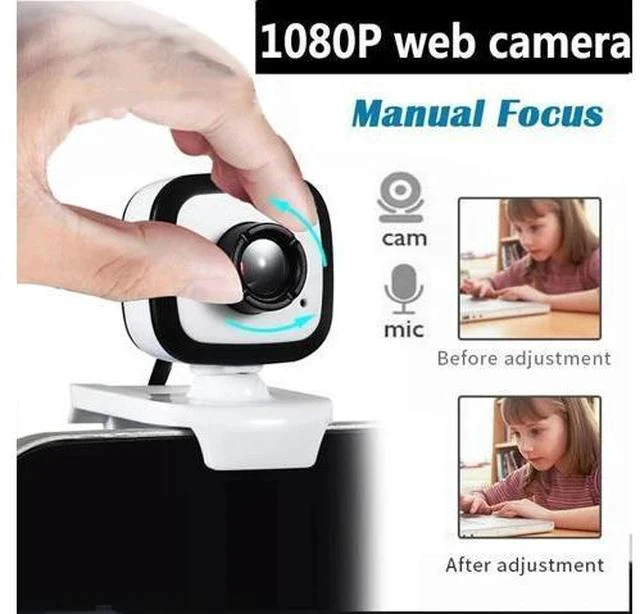 Main image of HD Webcam 1080P HD Web Camera With Built-in HD Microphone 1920 X 1080p Plug Focus Play Web Cam Widescreen Video Dropship